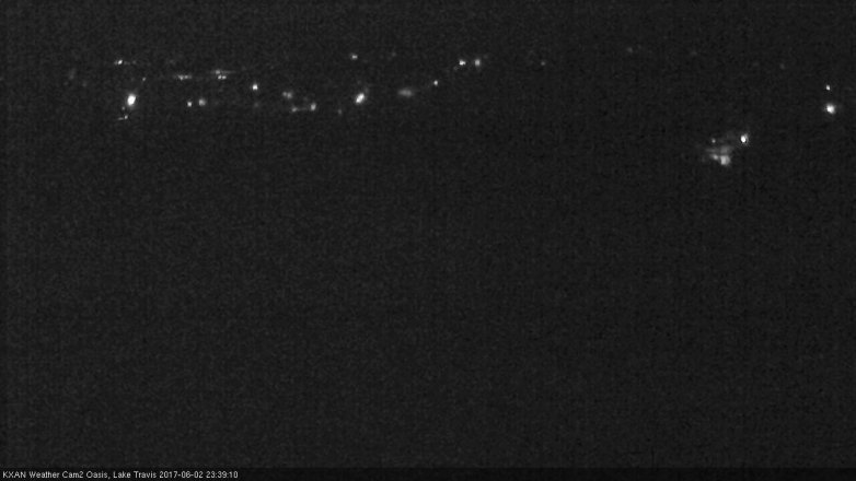 Lake Travis webcam, June 2, 2017 11:05 PM CT