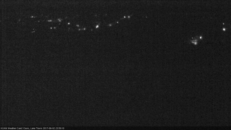 Lake Travis webcam, June 2, 2017 11:25 PM CT