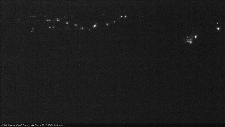 Lake Travis webcam, June 2, 2017 11:30 PM CT