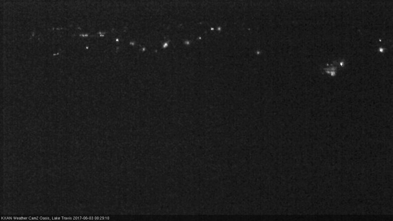 Lake Travis webcam, June 2, 2017 11:35 PM CT