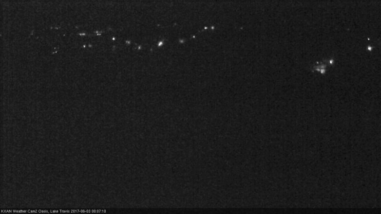 Lake Travis webcam, June 2, 2017 11:40 PM CT