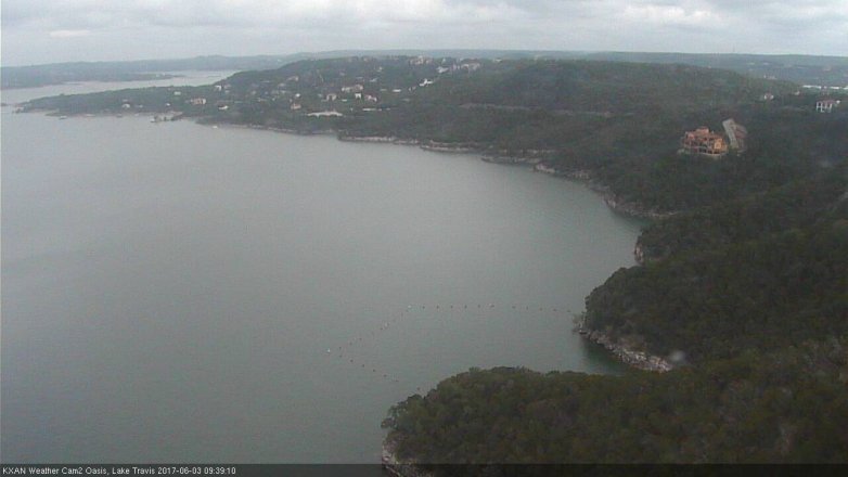 Lake Travis webcam, June 3, 2017 9:00 AM CT