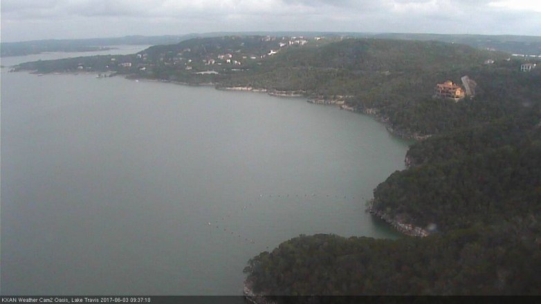 Lake Travis webcam, June 3, 2017 9:05 AM CT