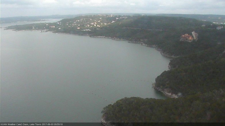 Lake Travis webcam, June 3, 2017 9:10 AM CT