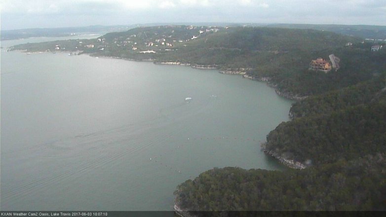 Lake Travis webcam, June 3, 2017 9:20 AM CT