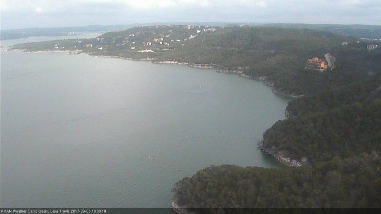 Lake Travis webcam, June 3, 2017 9:30 AM CT