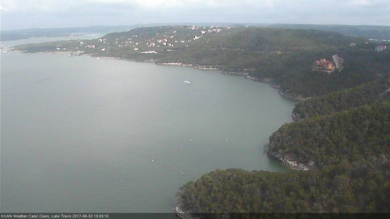 Lake Travis webcam, June 3, 2017 9:40 AM CT