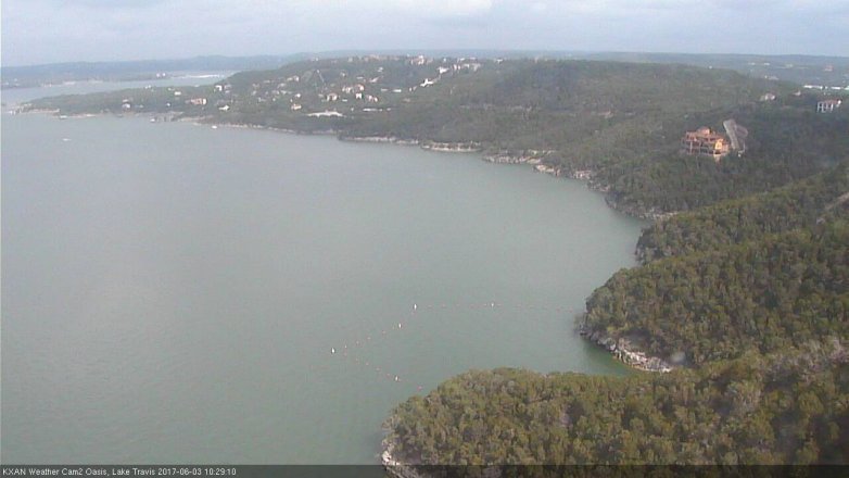 Lake Travis webcam, June 3, 2017 9:45 AM CT