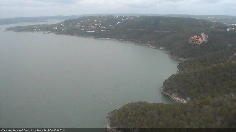 Lake Travis webcam, June 3, 2017 9:50 AM CT