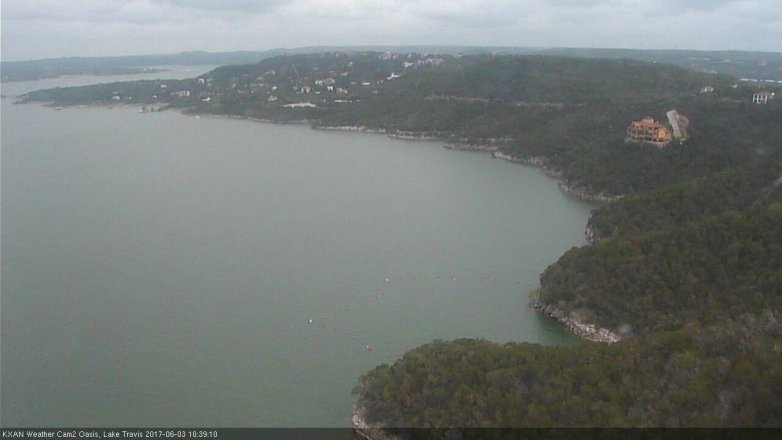 Lake Travis webcam, June 3, 2017 10:05 AM CT