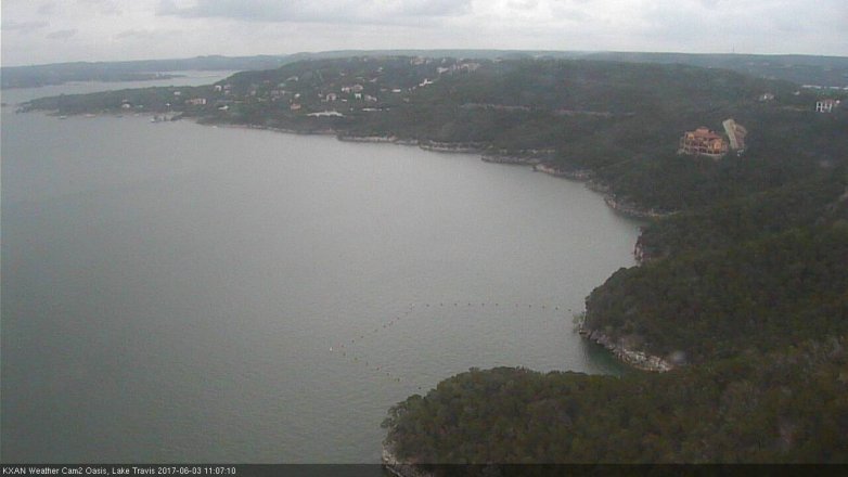 Lake Travis webcam, June 3, 2017 10:15 AM CT