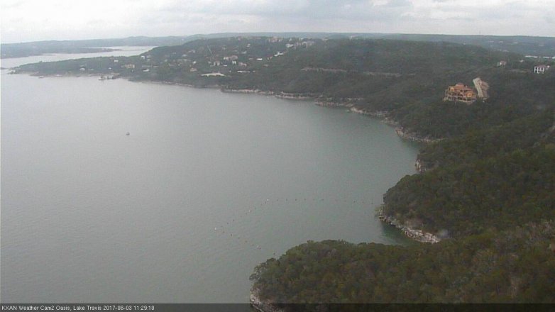 Lake Travis webcam, June 3, 2017 10:50 AM CT