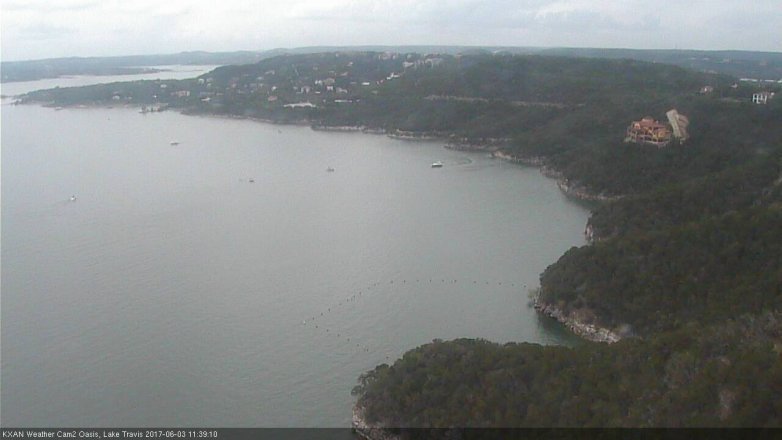 Lake Travis webcam, June 3, 2017 11:05 AM CT