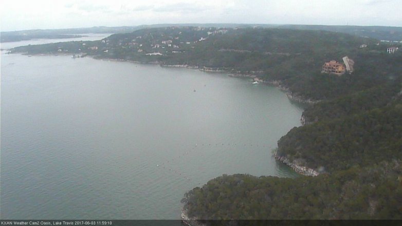 Lake Travis webcam, June 3, 2017 11:20 AM CT