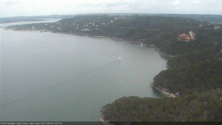 Lake Travis webcam, June 3, 2017 11:25 AM CT
