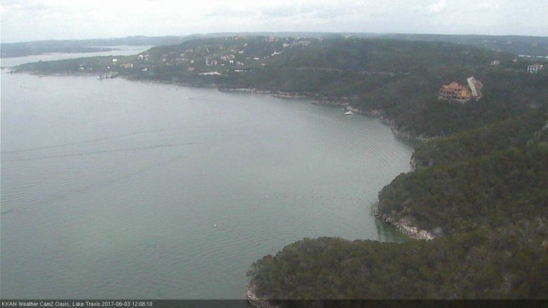 Lake Travis webcam, June 3, 2017 11:35 AM CT