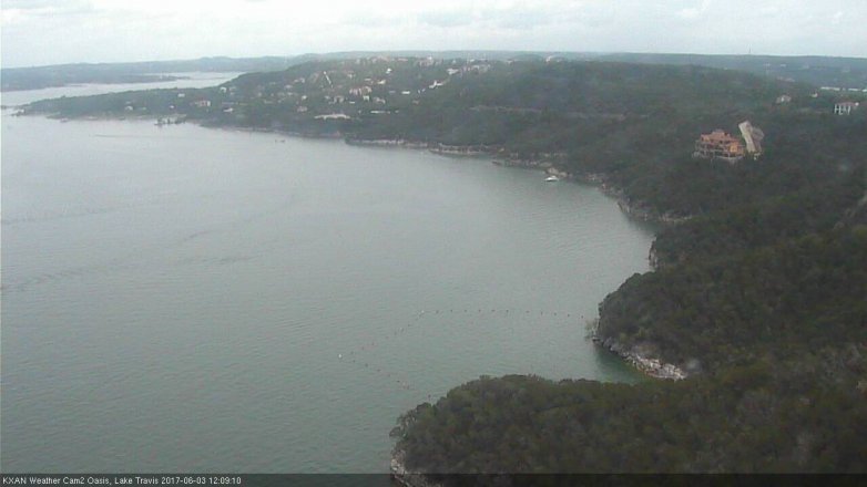 Lake Travis webcam, June 3, 2017 11:40 AM CT