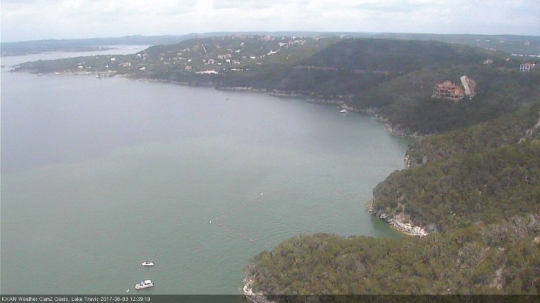 Lake Travis webcam, June 3, 2017 11:45 AM CT