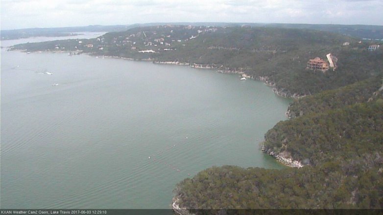 Lake Travis webcam, June 3, 2017 11:50 AM CT