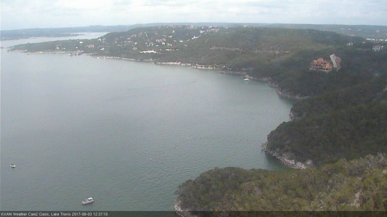 Lake Travis webcam, June 3, 2017 11:55 AM CT