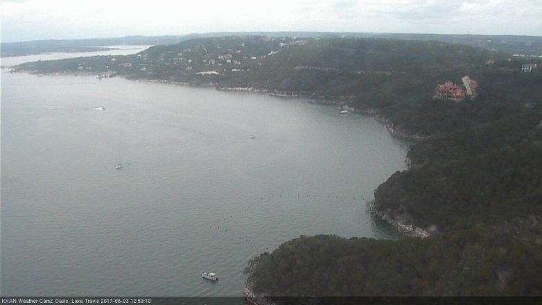 Lake Travis webcam, June 3, 2017 12:10 PM CT