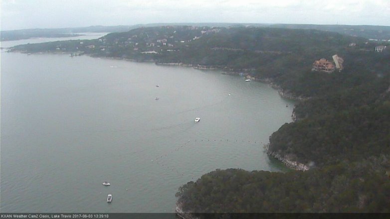 Lake Travis webcam, June 3, 2017 12:45 PM CT