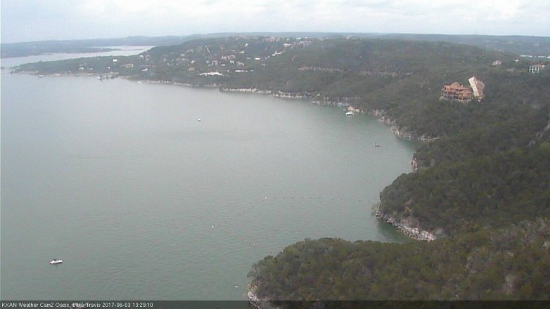 Lake Travis webcam, June 3, 2017 12:55 PM CT