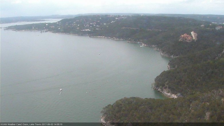 Lake Travis webcam, June 3, 2017 1:15 PM CT