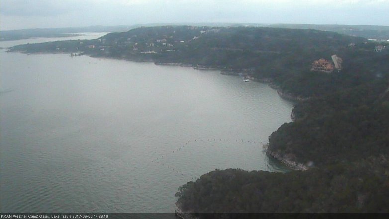 Lake Travis webcam, June 3, 2017 1:35 PM CT