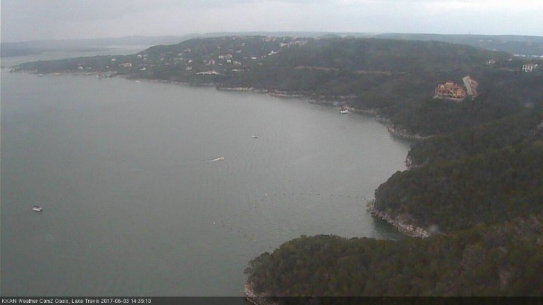 Lake Travis webcam, June 3, 2017 1:50 PM CT