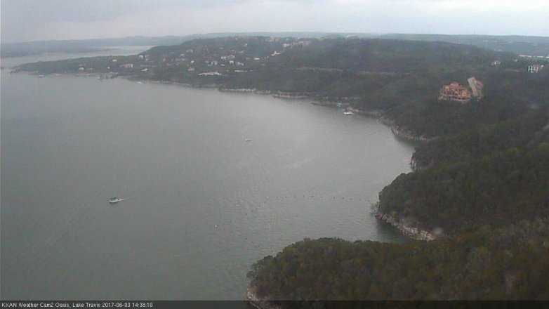 Lake Travis webcam, June 3, 2017 2:00 PM CT