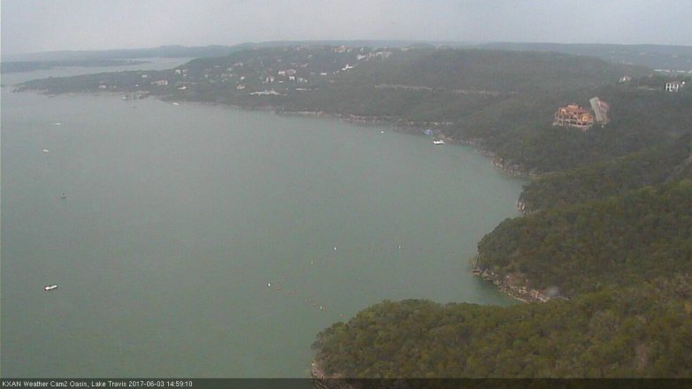 Lake Travis webcam, June 3, 2017 2:05 PM CT