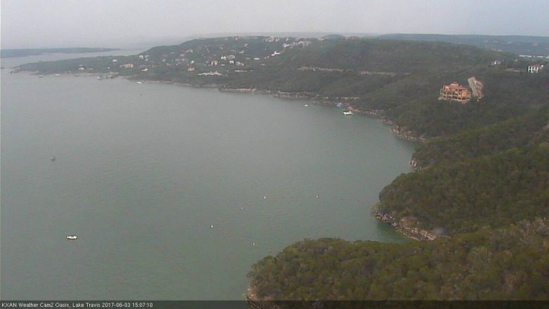 Lake Travis webcam, June 3, 2017 2:15 PM CT