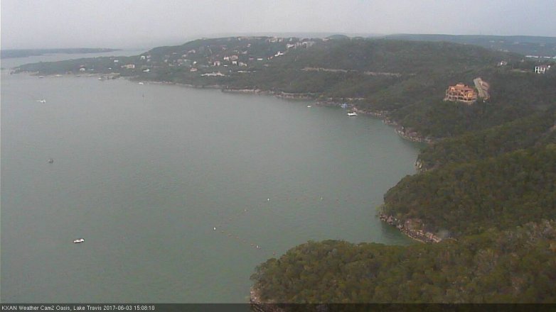 Lake Travis webcam, June 3, 2017 2:35 PM CT