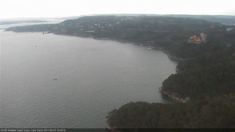 Lake Travis webcam, June 3, 2017 2:45 PM CT