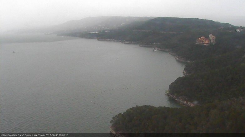 Lake Travis webcam, June 3, 2017 3:05 PM CT
