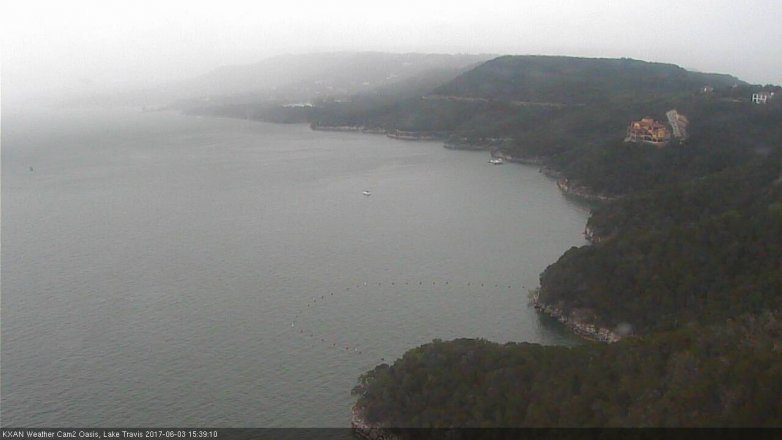 Lake Travis webcam, June 3, 2017 3:10 PM CT