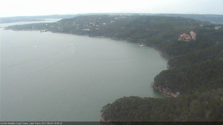 Lake Travis webcam, June 3, 2017 3:30 PM CT