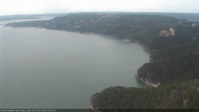 Lake Travis webcam, June 3, 2017 3:55 PM CT