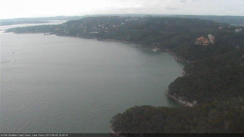 Lake Travis webcam, June 3, 2017 4:05 PM CT