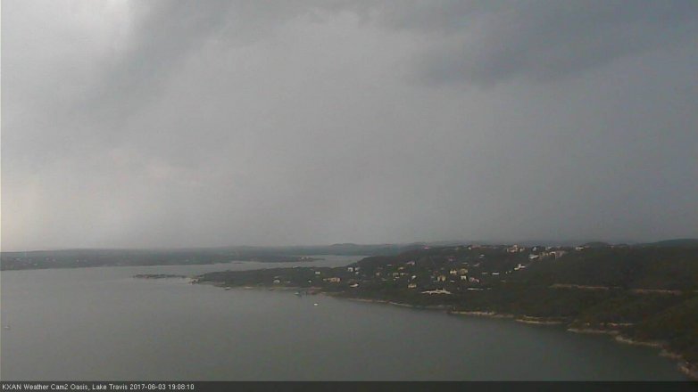 Lake Travis webcam, June 3, 2017 6:15 PM CT