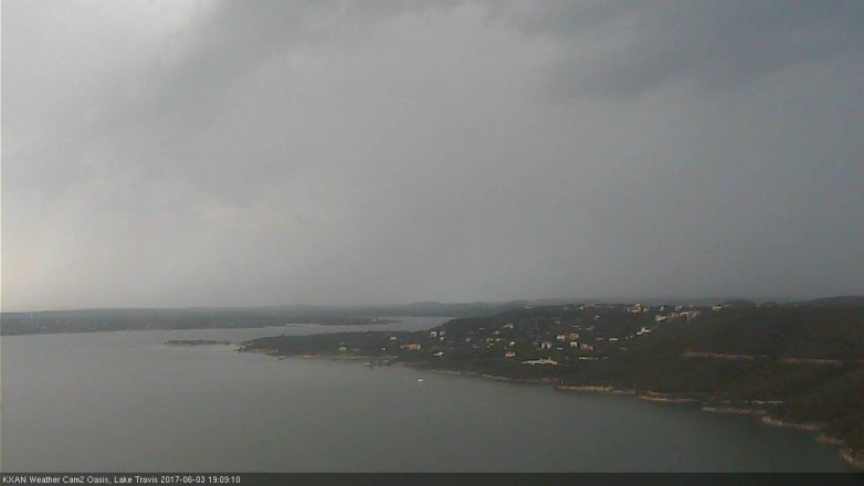 Lake Travis webcam, June 3, 2017 6:40 PM CT