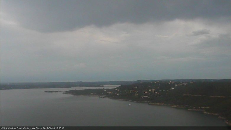 Lake Travis webcam, June 3, 2017 6:45 PM CT
