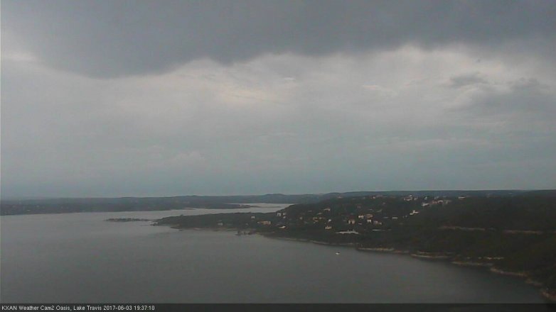 Lake Travis webcam, June 3, 2017 6:50 PM CT
