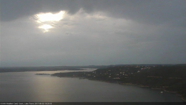Lake Travis webcam, June 3, 2017 7:00 PM CT