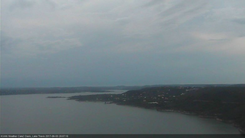 Lake Travis webcam, June 3, 2017 7:15 PM CT
