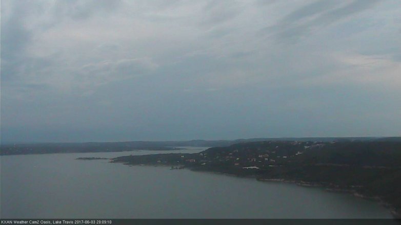 Lake Travis webcam, June 3, 2017 7:20 PM CT