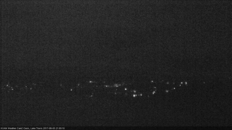 Lake Travis webcam, June 3, 2017 8:30 PM CT