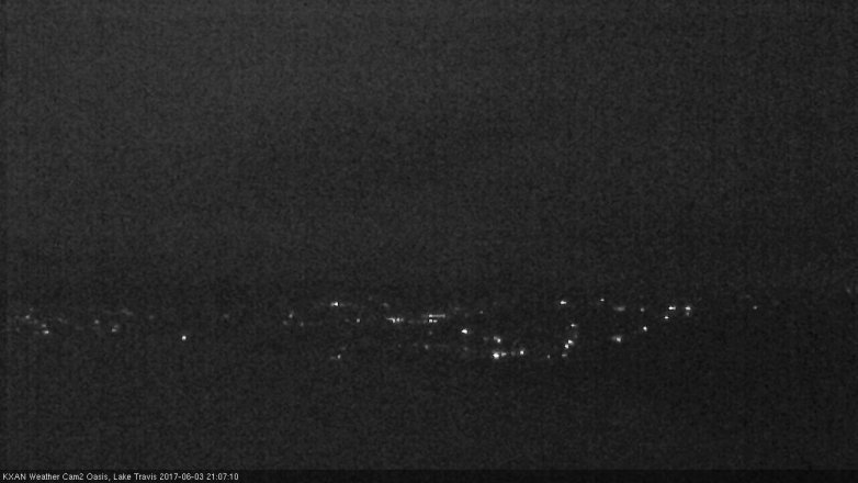 Lake Travis webcam, June 3, 2017 8:40 PM CT