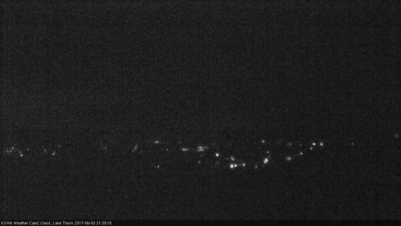 Lake Travis webcam, June 3, 2017 9:05 PM CT